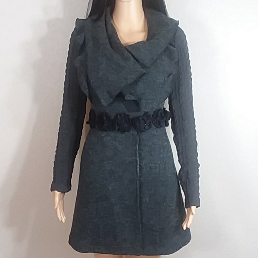 🌹Anthropology Lulumari Gray Knitted Coat Size S